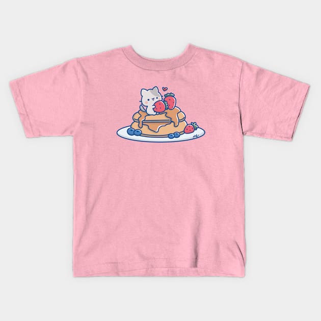 Pancake’s Lover Kids T-Shirt by Sugar Bubbles 